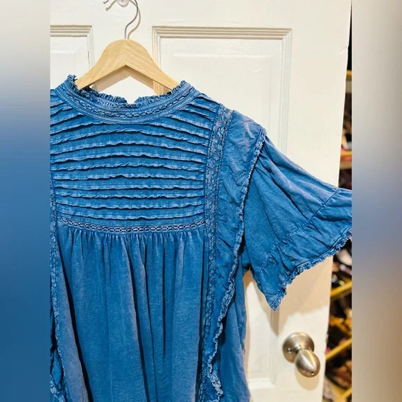 Free People | Le Femme Ruffle Crochet Top - Picture 3 of 8